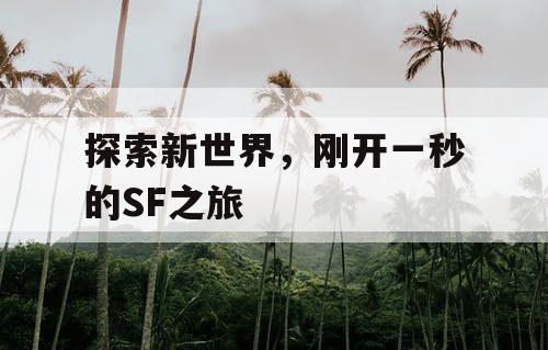 探索新世界，刚开一秒的SF之旅