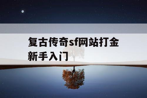 复古传奇sf网站打金新手入门