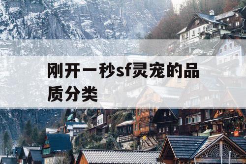 刚开一秒sf灵宠的品质分类