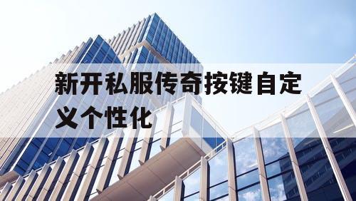 新开私服传奇按键自定义个性化