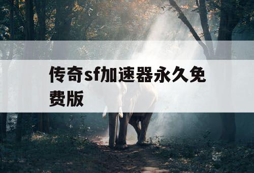 传奇sf加速器永久免费版