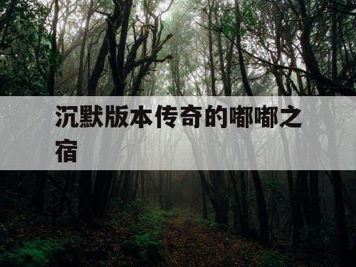 沉默版本传奇的嘟嘟之宿
