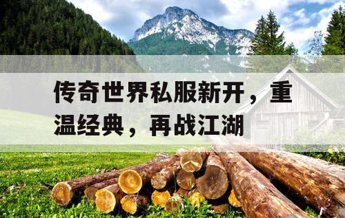 传奇世界私服新开，重温经典，再战江湖