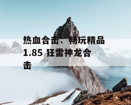热血合击：畅玩精品 1.85 狂雷神龙合击