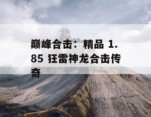 巅峰合击：精品 1.85 狂雷神龙合击传奇