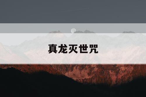 真龙灭世咒