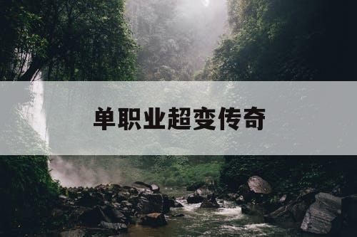 单职业超变传奇