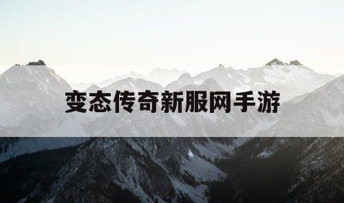 变态传奇新服网手游