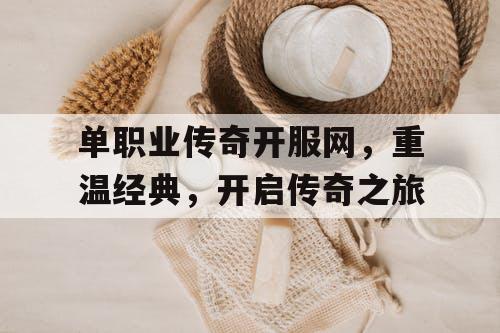 单职业传奇开服网，重温经典，开启传奇之旅