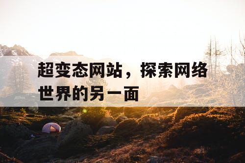 超变态网站，探索网络世界的另一面