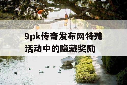 9pk传奇发布网特殊活动中的隐藏奖励