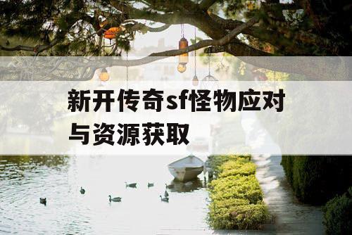 新开传奇sf怪物应对与资源获取