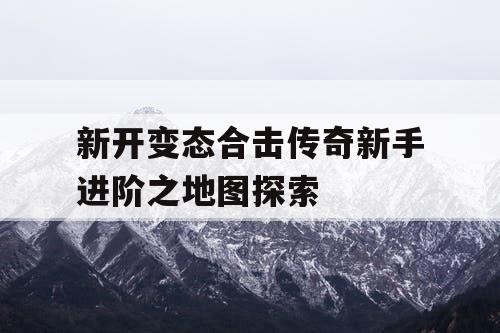新开变态合击传奇新手进阶之地图探索