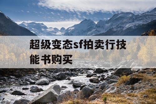超级变态sf拍卖行技能书购买