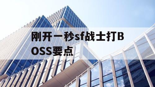 刚开一秒sf战士打BOSS要点