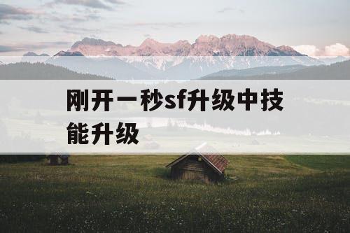 刚开一秒sf升级中技能升级