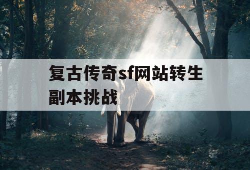 复古传奇sf网站转生副本挑战