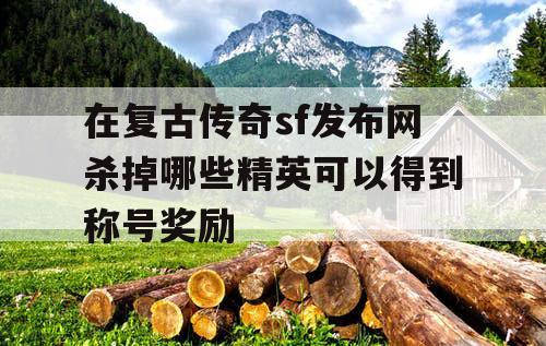 在复古传奇sf发布网杀掉哪些精英可以得到称号奖励
