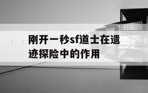 刚开一秒sf道士在遗迹探险中的作用