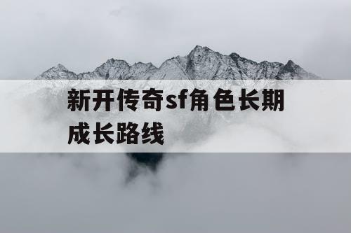 新开传奇sf角色长期成长路线