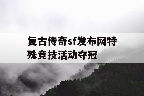 复古传奇sf发布网特殊竞技活动夺冠