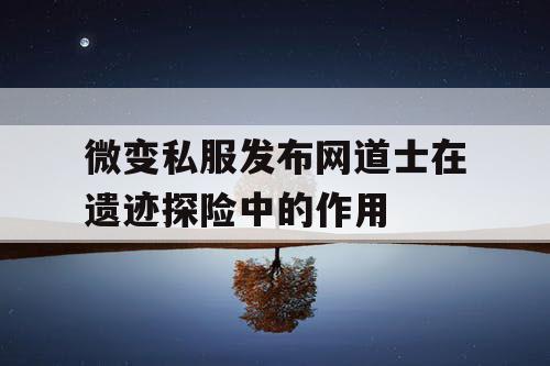 微变私服发布网道士在遗迹探险中的作用
